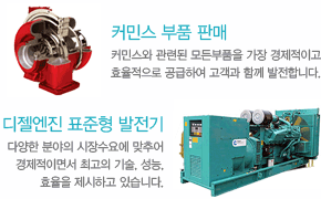 커민스 부품 판매, 디젤엔진 표준형 발전기